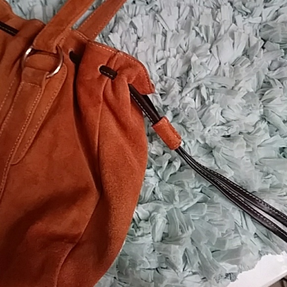 ❤Nwt Amazing 100% Leather & Suede Colorblock bag - Picture 5 of 7